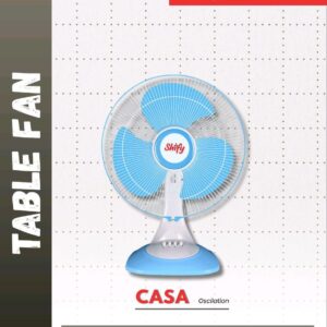 Shify CASA Table Fan – 400mm (95 CMM, 1200 RPM, 75W, Oscillation)