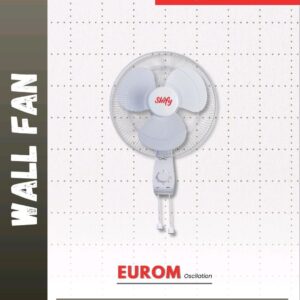 SHIFY EUROM Wall Fan – 400mm | Oscillating | High Air Delivery | 75W